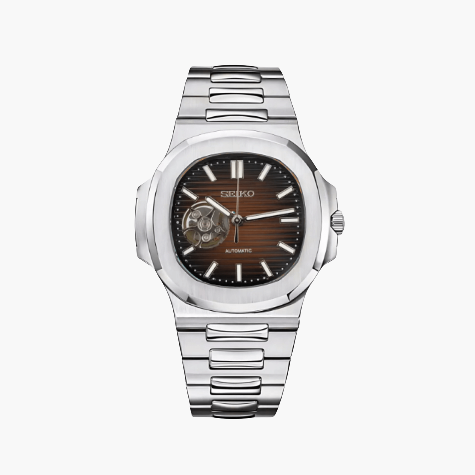 Nautiko Silver Brown Open Heart